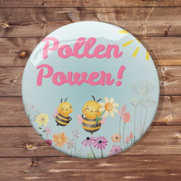 2.25" Springtime Buttons! (5) - Picture 4 of 6